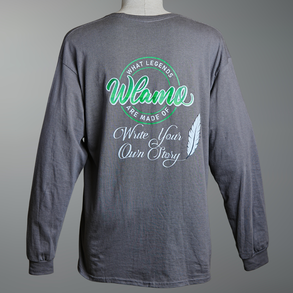 Dark Gray Long Sleeve WLAMO Tee