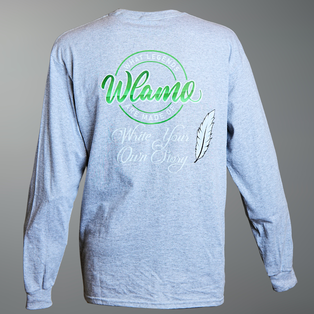 Light Gray Long Sleeve WLAMO Tee