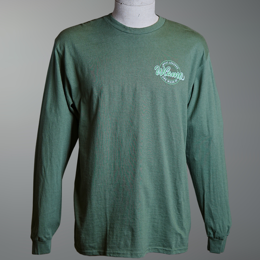Olive Green Long Sleeve WLAMO Tee