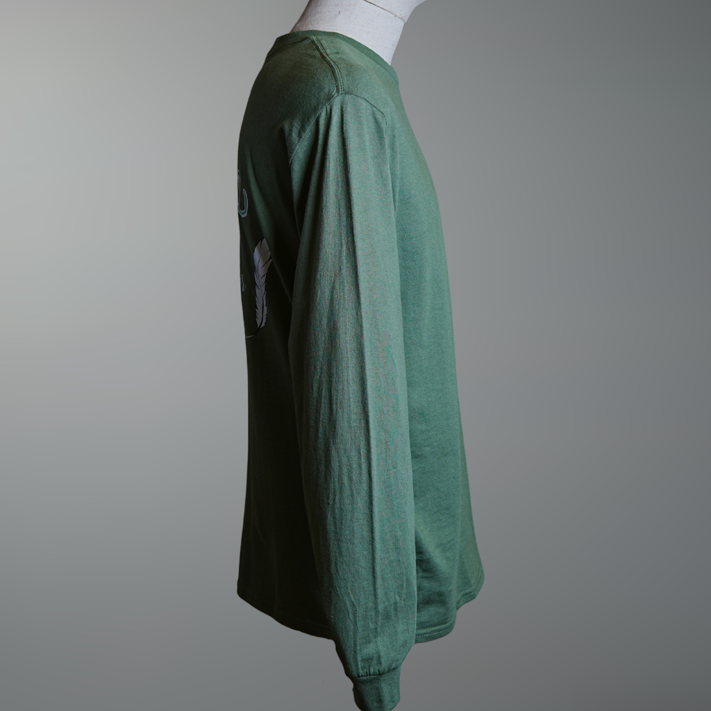 Olive Green Long Sleeve WLAMO Tee