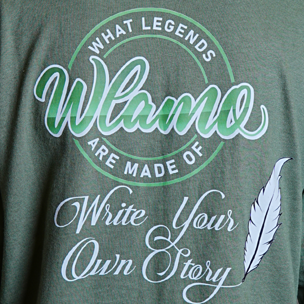 Olive Green Long Sleeve WLAMO Tee